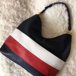 Tory burch hobo duet stripe